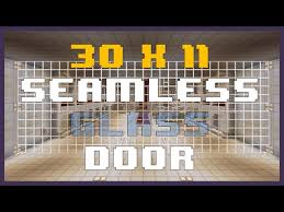 Minecraft 30x11 Seamless Glass Door