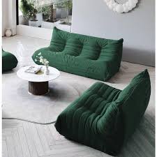 J E Home 69 In Armless 3 Piece Velvet Modular Sectional Sofa In Green With Reclining