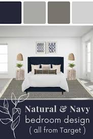 natural and navy bedroom inspiration