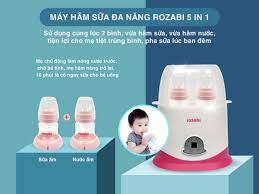 Máy hâm sữa tiệt trùng 5 chức năng Rozabi (Mẫu Mới)