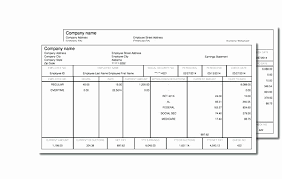 Check Stub Template Excel Excel Paystub Template Printable Check