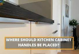 where should kitchen cabinet handles be