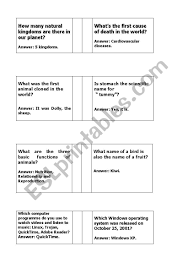 For decades, the united states and the soviet union engaged in a fierce competition for superiority in space. English Worksheets Science Trivia Questions