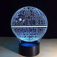 New Death Star Star Wars 3d Led Night Light Lamp Touch Switch Table Desk Lamp 630420962512 Ebay
