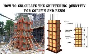 shuttering quantity for column and beam