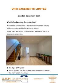 london basement cost