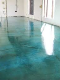 stained concrete can look like water