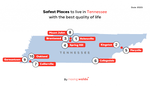 top 10 safest cities in tennessee