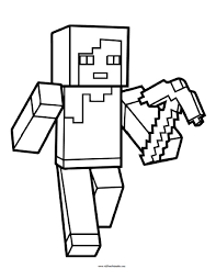minecraft coloring page free printable