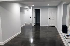 Stained Concrete Basement Floor Ideas