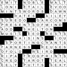 La Times Crossword 12 Jun 20 Friday