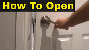 Most lock sets for interior doors are designed with a mechanism that allows to door to be unlocked from the outside. How To Open A Locked Bathroom Or Bedroom Door Easy And Fast Method Youtube