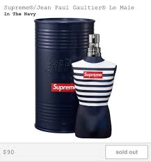 Having no formal training in fashion design, he sent his sketches to jean paul gaultier launched its first perfume in 1994 named classique. Supreme Supreme X Jean Paul Gaultier Le Male Cologne Grailed