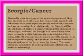 Scorpio Cancer Astrology Compatibility Report 2016