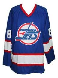 Get your authentic and replica team jerseys customized with your favourite player's name and number. Any Name Number Size Winnipeg Jets Retro Hockey Jersey Blue Selanne Ebay