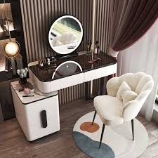 makeup dressing table with led mirror