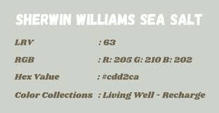 Sherwin Williams Sea Salt Palette