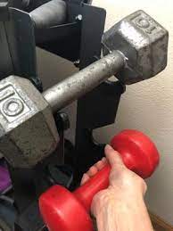 cap dumbbell and kettle bell storage