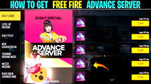 how to free fire advance