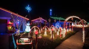 See Annual Christmas Display Lights Up Sunset Drive In Merced