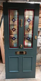Traditional Doors With Stained Glass