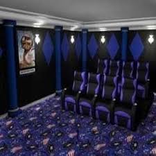 blue nylon carpet for home and theater