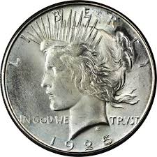 1925 S 1 Ms Peace Dollars Ngc