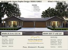 Multi Family Duplex House Plans 8
