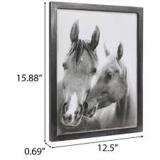 Horses Nuzzling Framed Wall Decor