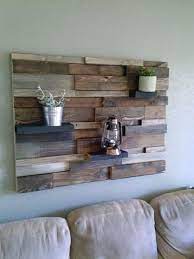reclaimed rustic wood wall decor by
