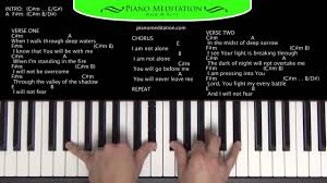 I Am Not Alone Kari Jobe How To Play On The Piano
