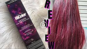 dye your hair red violet without bleach
