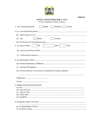 Application for spouse visa, in many states visa for male spouses is only after 6 months of marriage. Kenya Visa Application Form Fill Out And Sign Printable Pdf Template Signnow