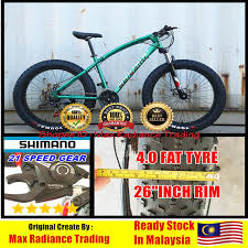 Bicycle buy & sell bbs. Fat Bike Mountain Bike Bicycle Basikal Fatbike Shimano 26 Inch Wheel Snow Bike Mtb Bicycle Shopee Malaysia