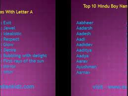 10 best hindu baby boy and names