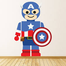 Toy Captain America Wall Sticker By