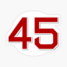 Number 45 Stickers for Sale | Redbubble