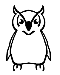 Owl Bird Outline Drawing Black Free Photo From Needpix Com