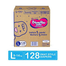 Mamypoko Extra Absorb Pant Style Diapers Large 128 Pieces Info