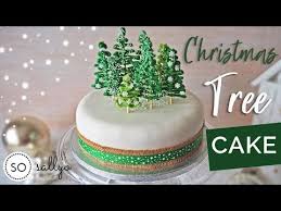 No matter how you mix it, the freshly made fondant is a sticky mess and is a bit of a pain to knead together. Christmas Cake Decorating Ideas With Fondant Christmas Tree Cake Design Youtube