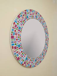 Mosaic Mirror Round Wall Mirror
