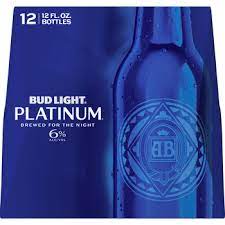 bud light platinum 12 12 oz bottles