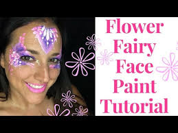 flower fairy princess face paint