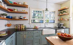 The pale sage green expresses the feeling of vintage around the kitchen. Simple Kitchen Design For Middle Class Family Home Remodel 101