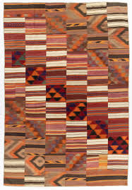 semi antique turkish patchwork kilim 8