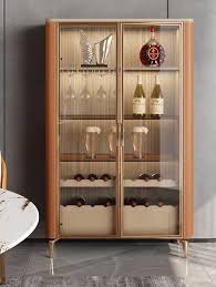 Tall Wine Rack High Grade Glass Door