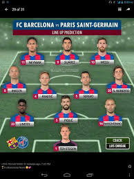 How do you think barcelona should line up against psg? Barcelona Fc Line Up 2017