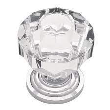 Chrome And Crystal Cabinet Knob