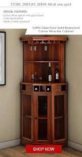 It's an elegant piece made of top quality wood in a deep brown color. Solid Wood Corner Liquor Display Cabinet With Wine Storage Home Bar Cabinet Bar Cabinet Corner Wine Bar
