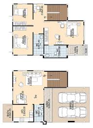 house plans 3d 7 5x11 with 3 bedrooms